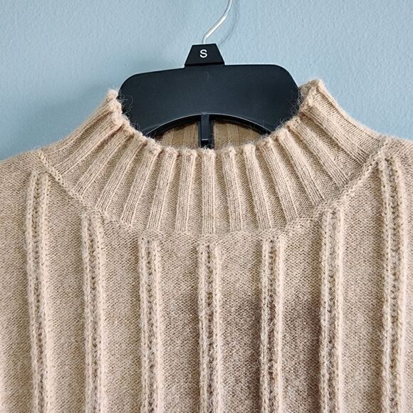 Mock Neck Drop Shoulder Sweater - Picture 7 of 9